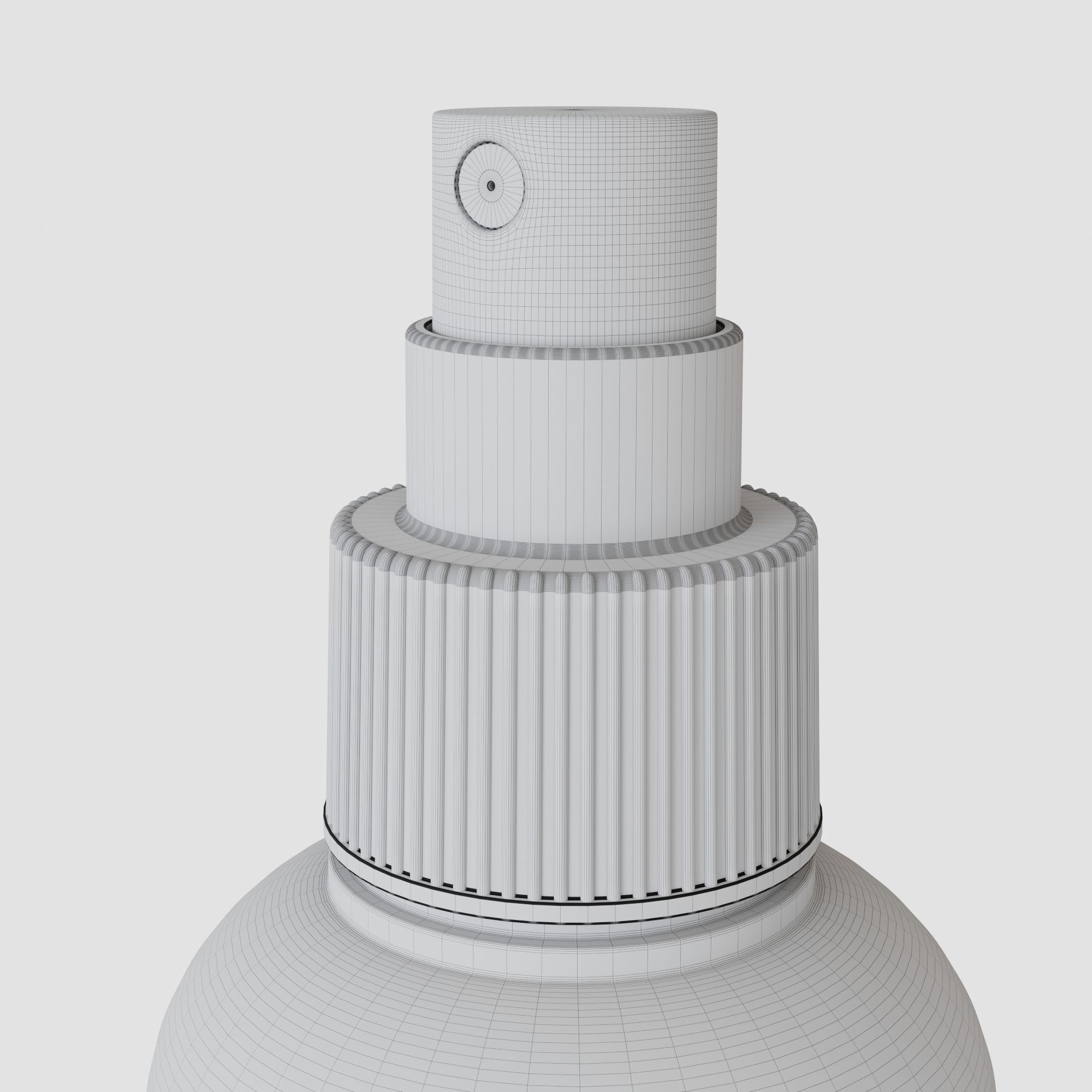 Spray Bottle with Label 3D model_7
