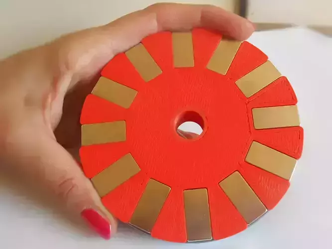 Rotor 3 phase electric generator Free 3D print model