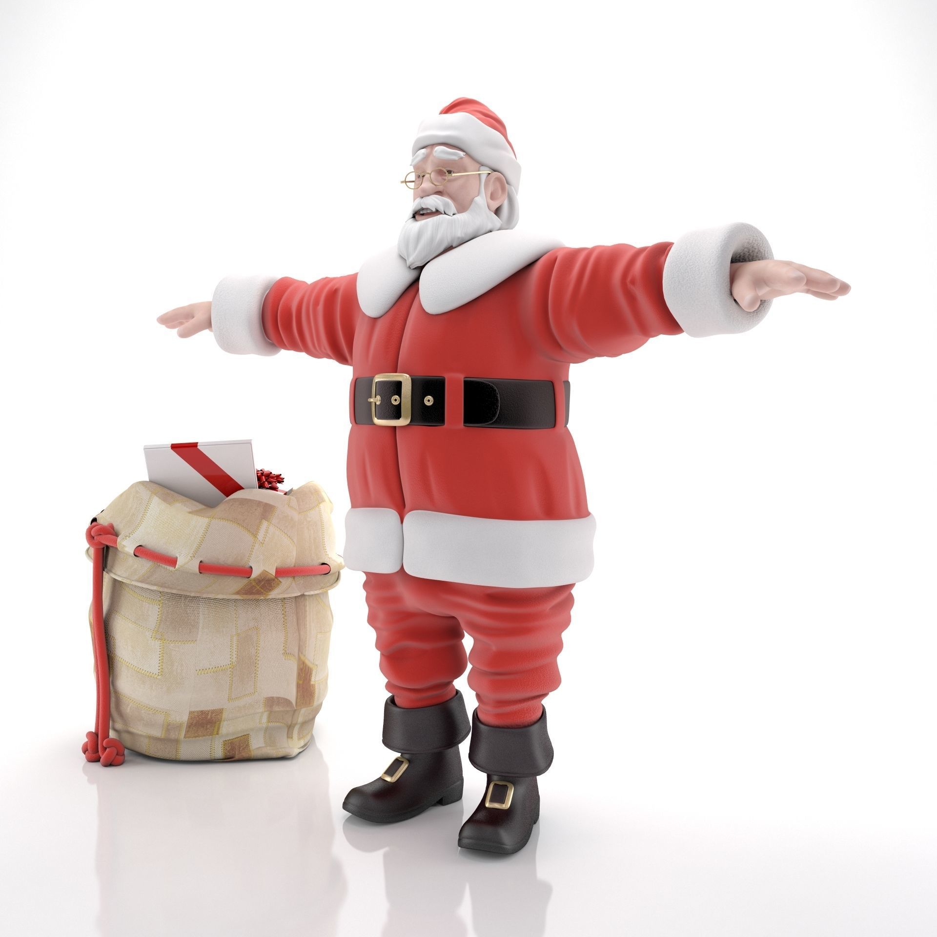 Santa Claus 3D model_2