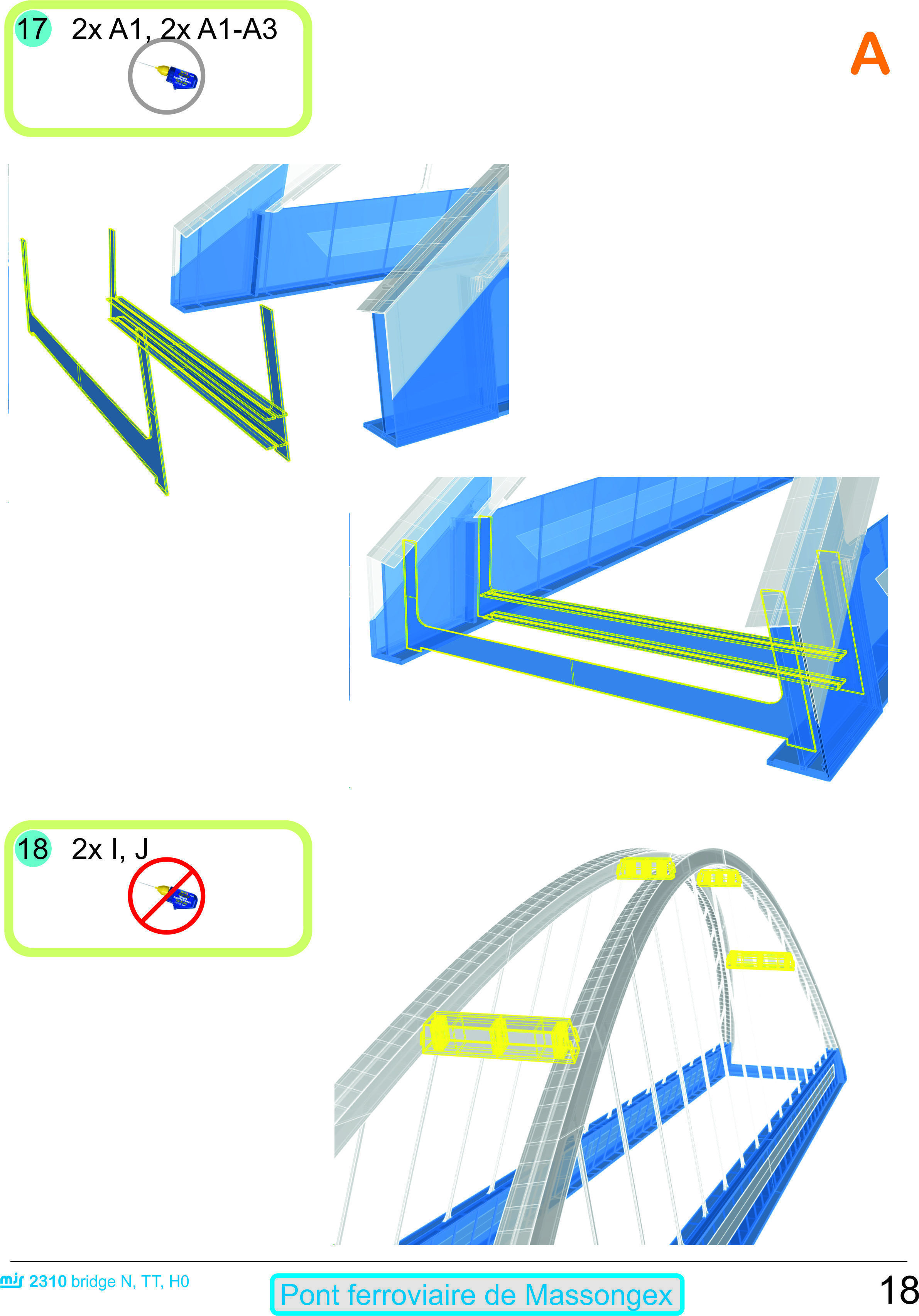 MJS2310-TT PONT FERROVIAIRE DE MASSONGEX -Railway Bridge 3Dprint 3D print model_10