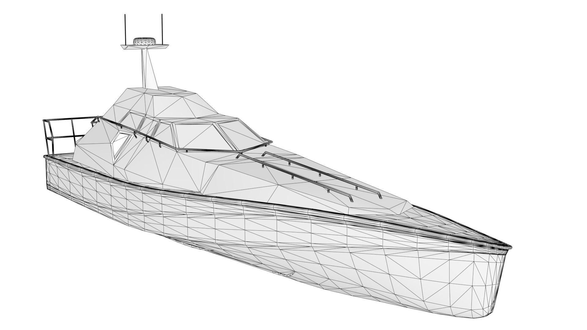 Barracuda XSV-17 Low-poly 3D model_2