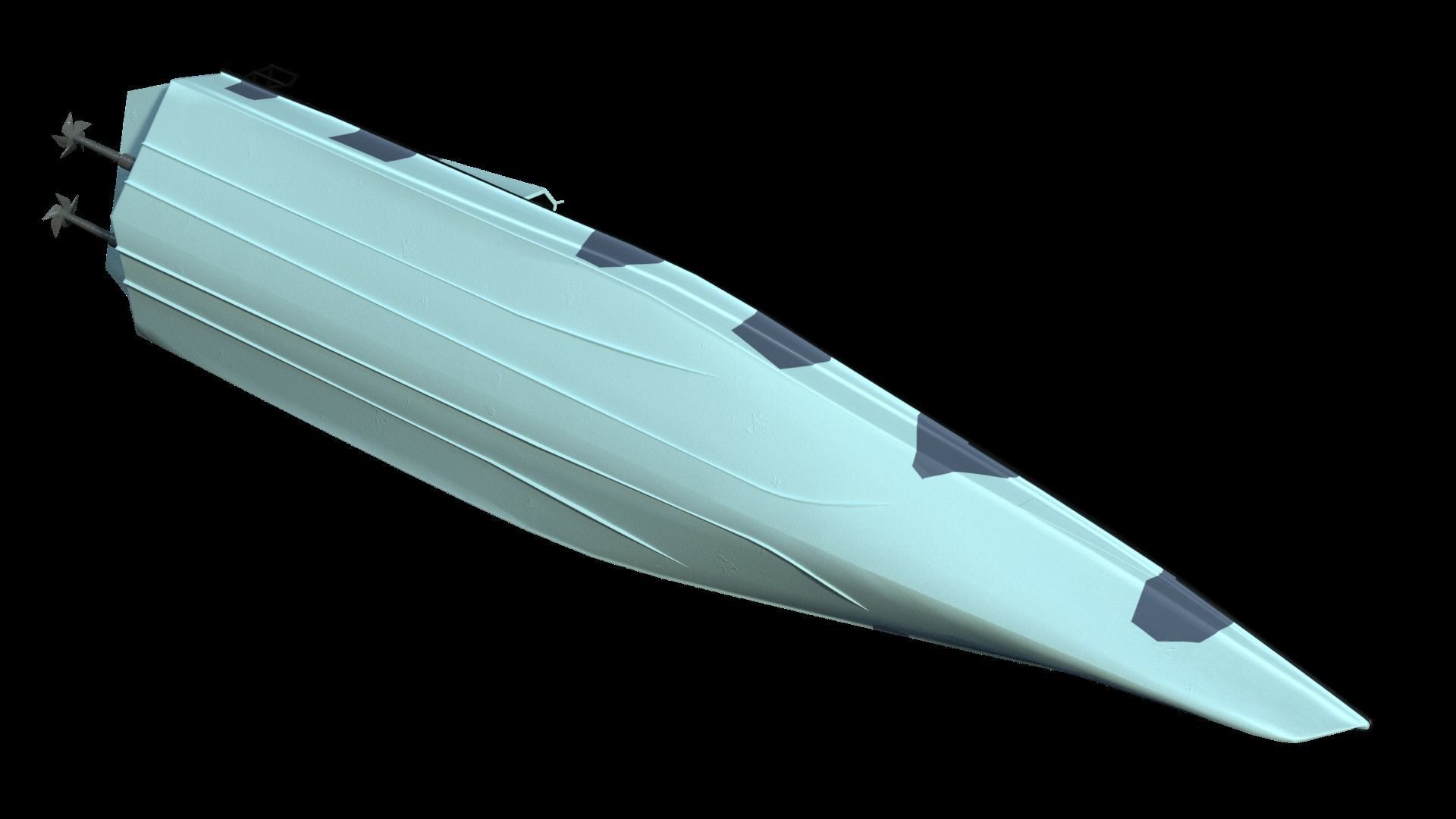 Barracuda XSV-17 Low-poly 3D model_6