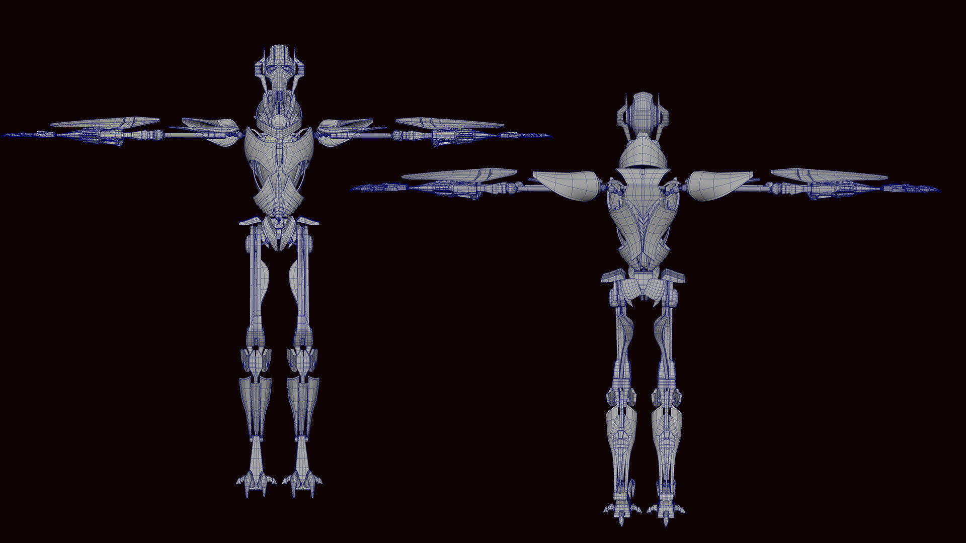 General Grivevous 3D MODEL AND RIG 3D model_3