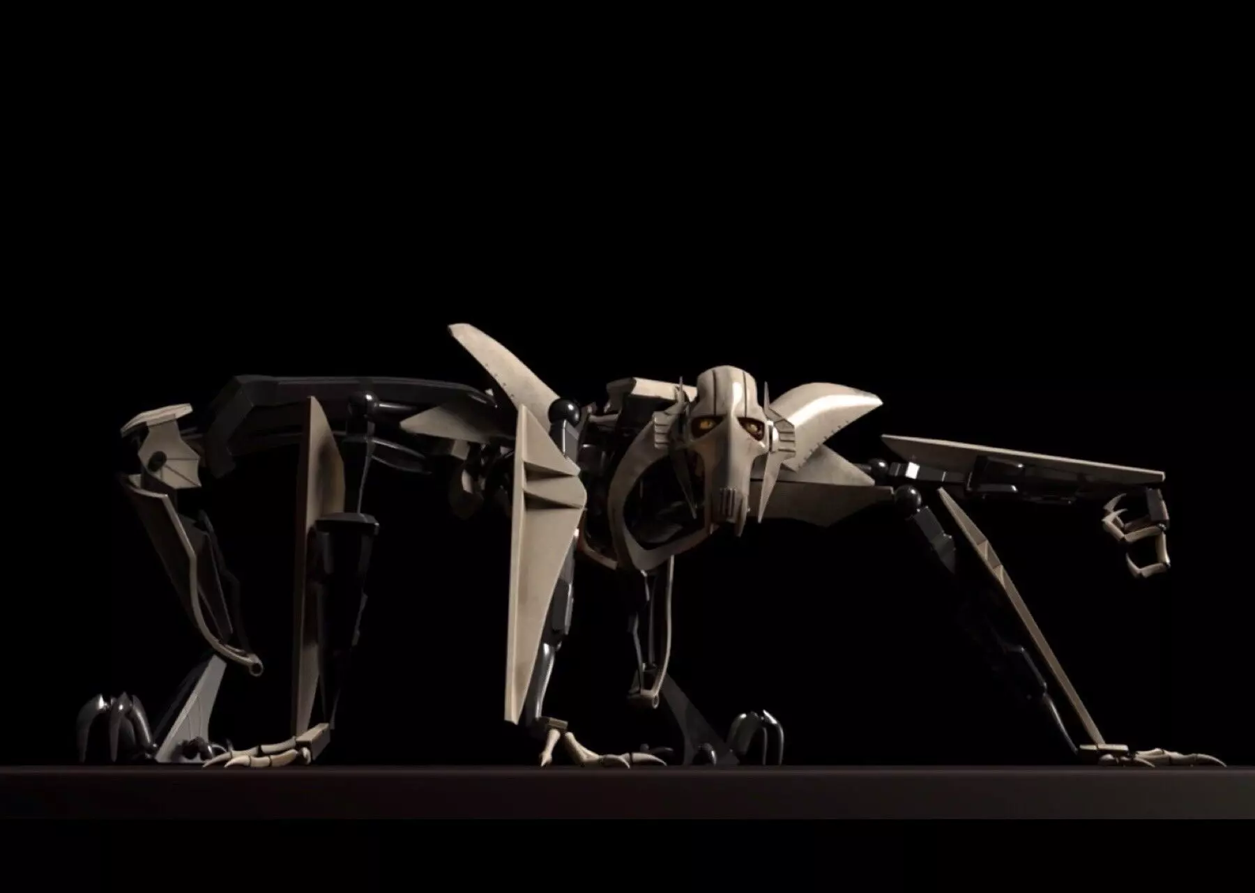 General Grivevous 3D MODEL AND RIG 3D model_0