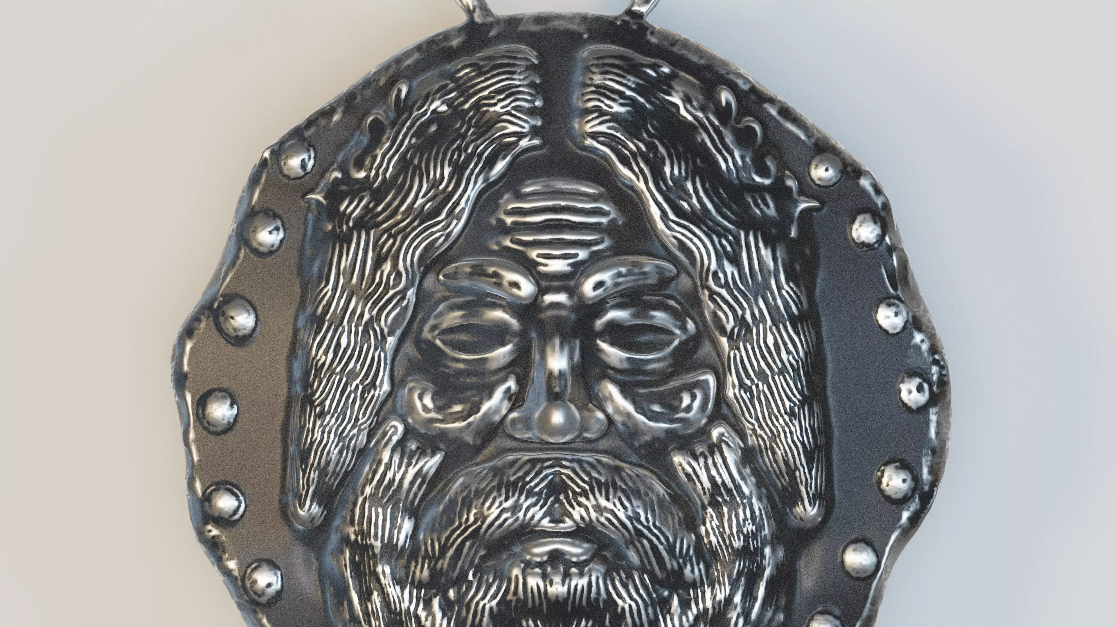Old Zeus Coin Pendant 3D print model_0