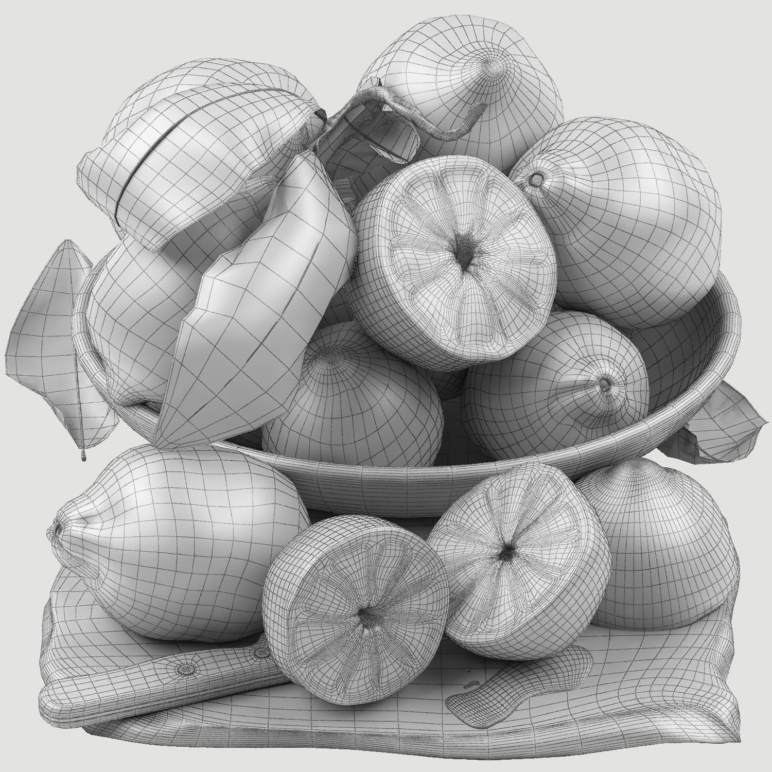 fruit set collection 04 3D model_13