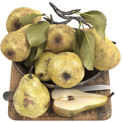 fruit set collection 04 3D model 2