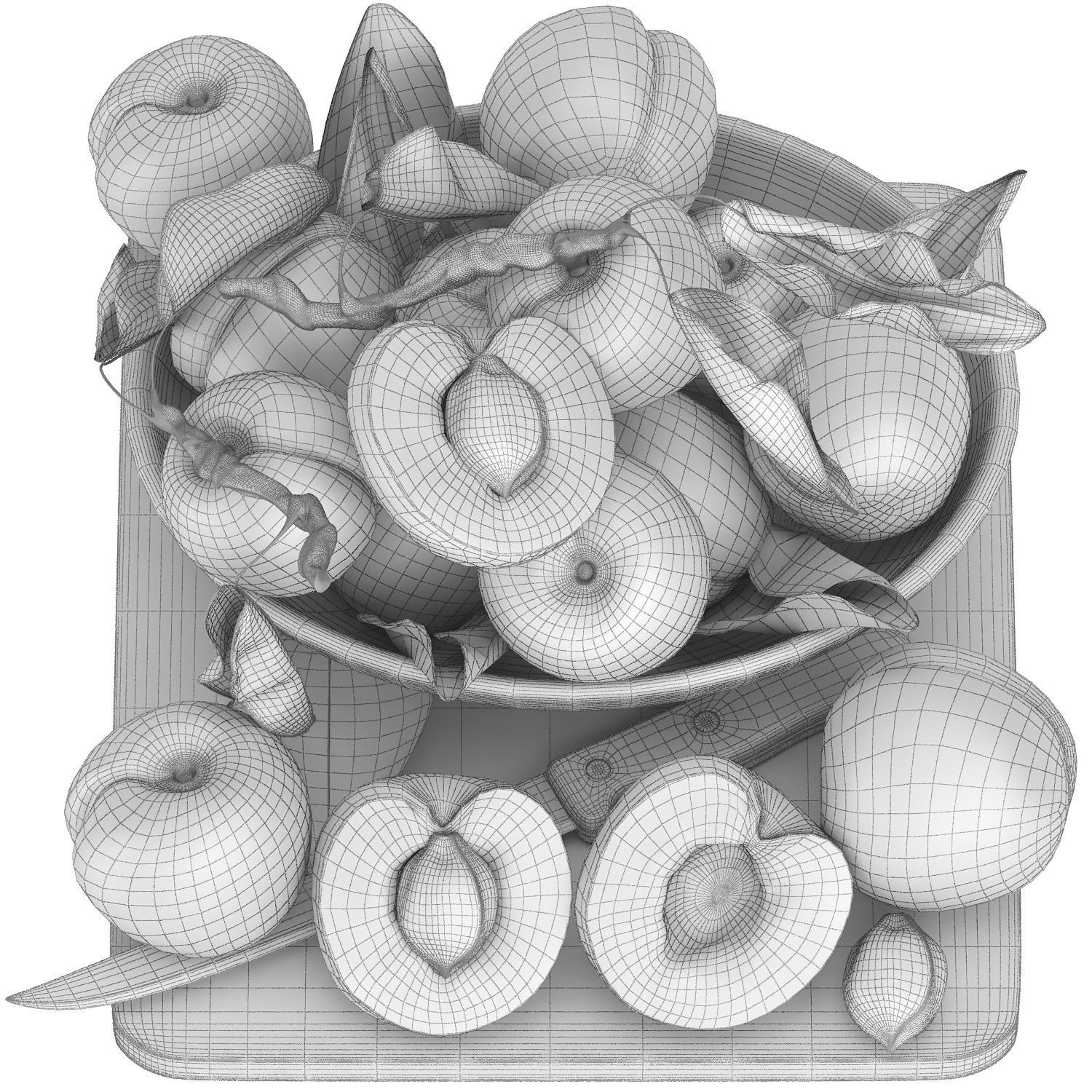 fruit set collection 04 3D model_15