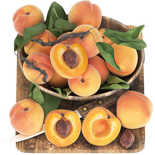 fruit set collection 04 3D model 5