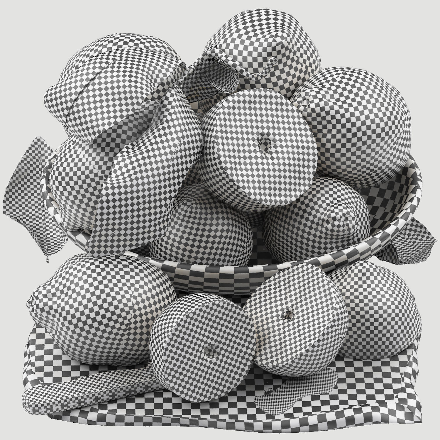 fruit set collection 04 3D model_17