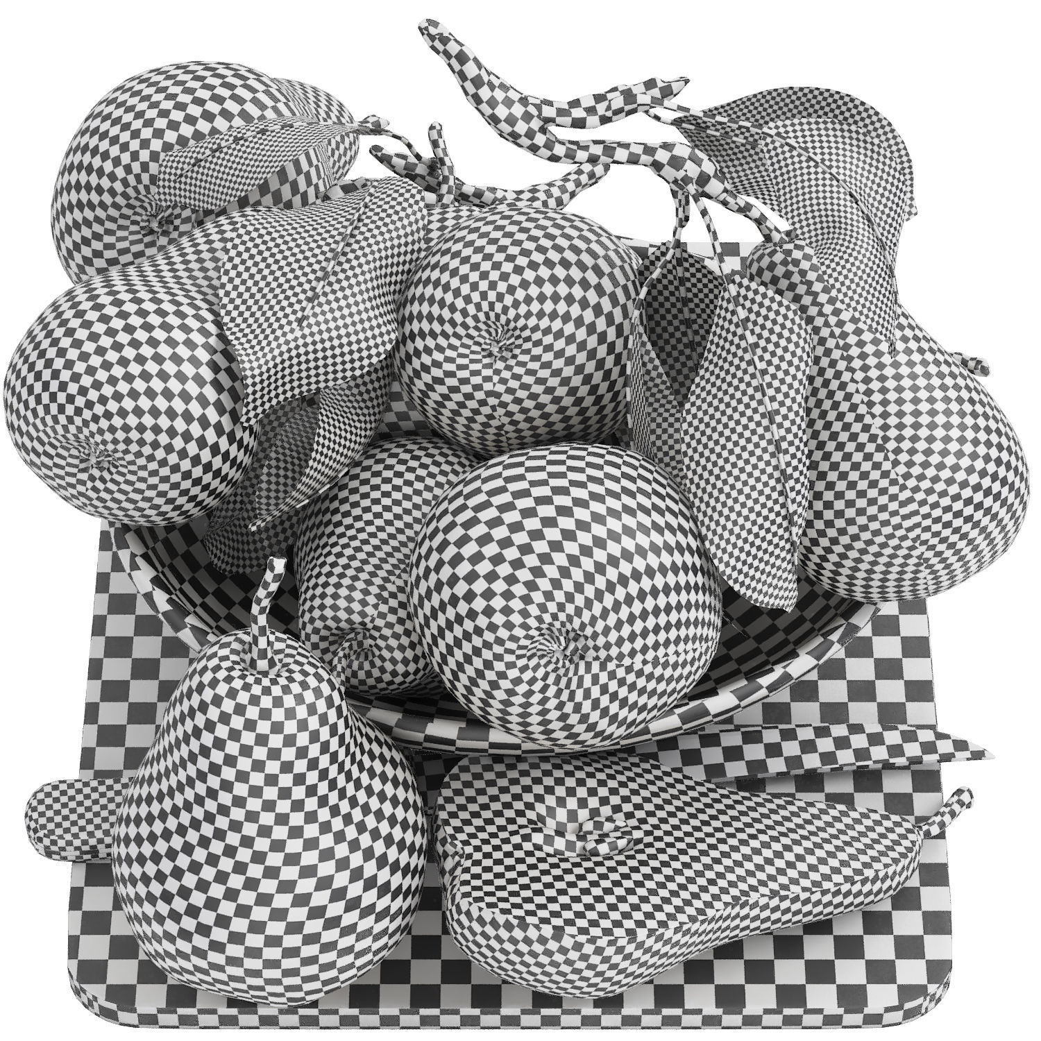 fruit set collection 04 3D model_16