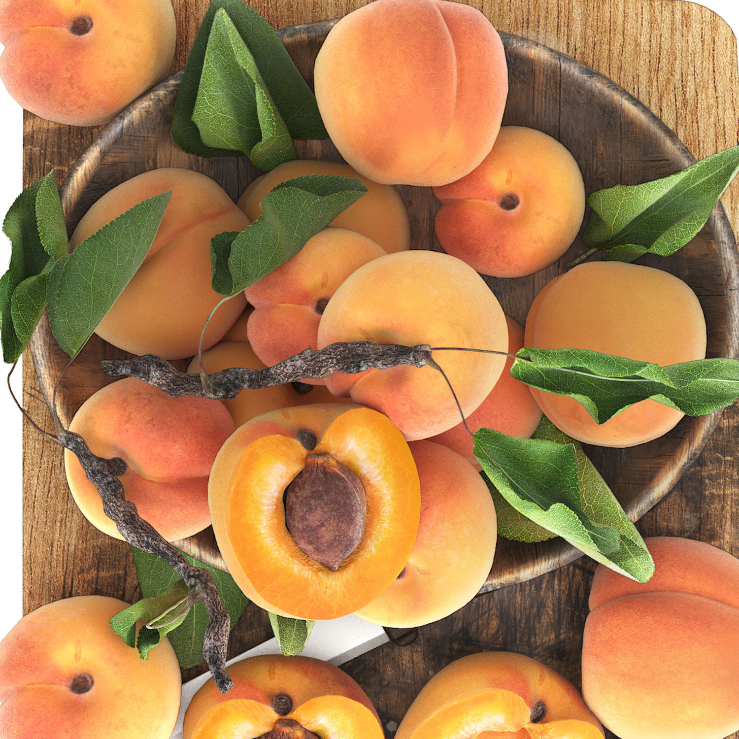 fruit set collection 04 3D model_11