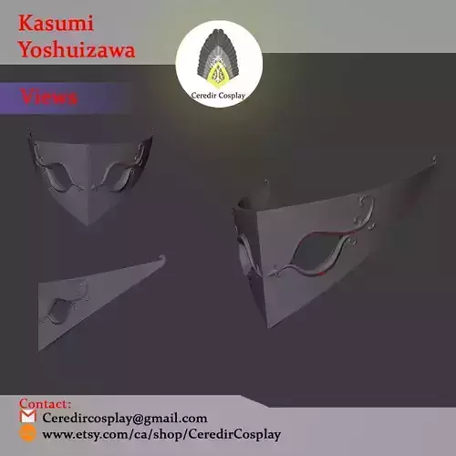 Kasumi Yoshizawa Mask Persona 5 Royal Cosplay 3d digital dl 3D print model