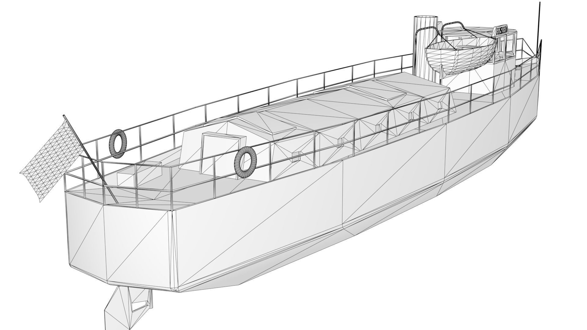Feiseen Ship Low-poly 3D model_4