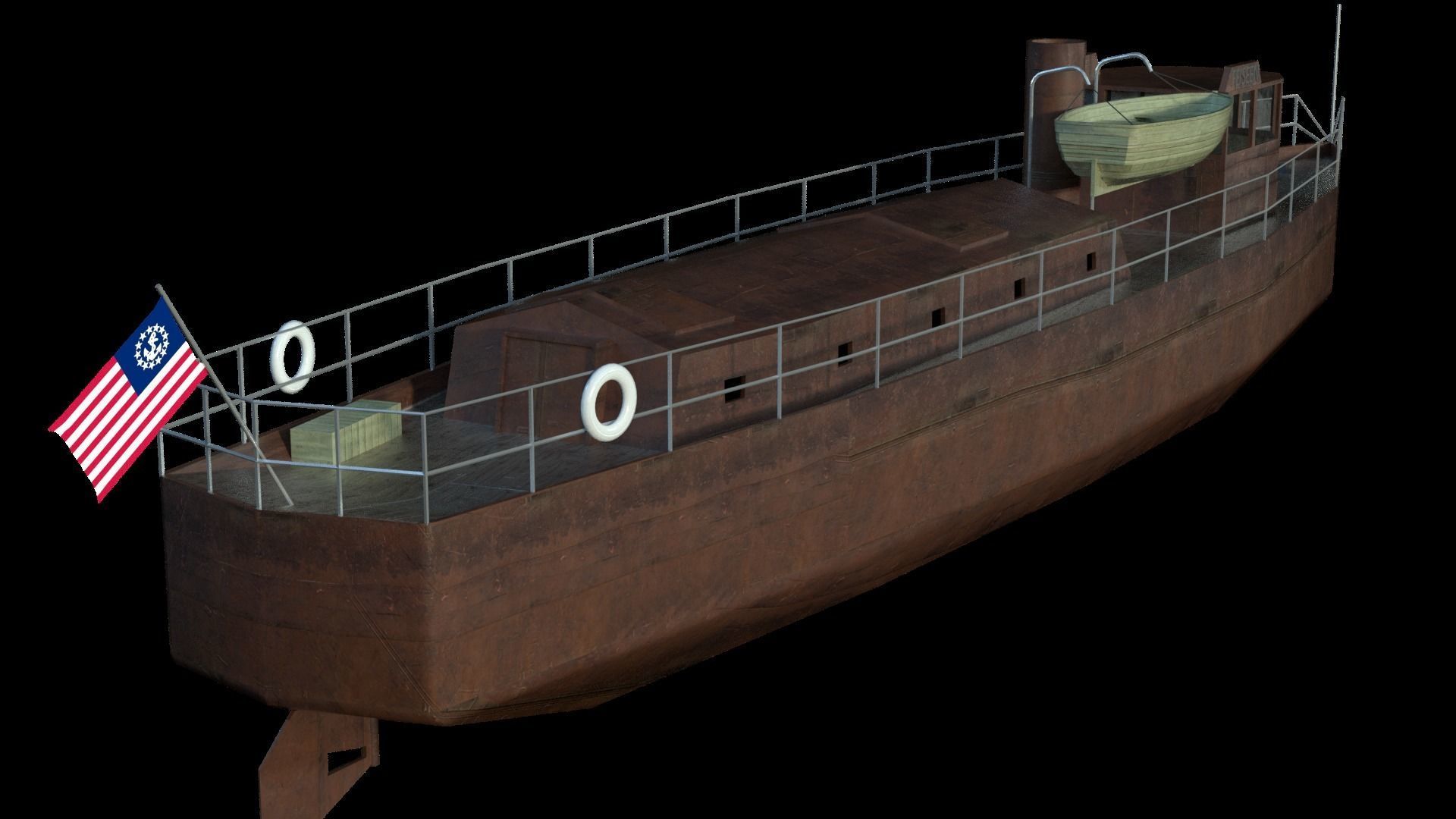 Feiseen Ship Low-poly 3D model_3