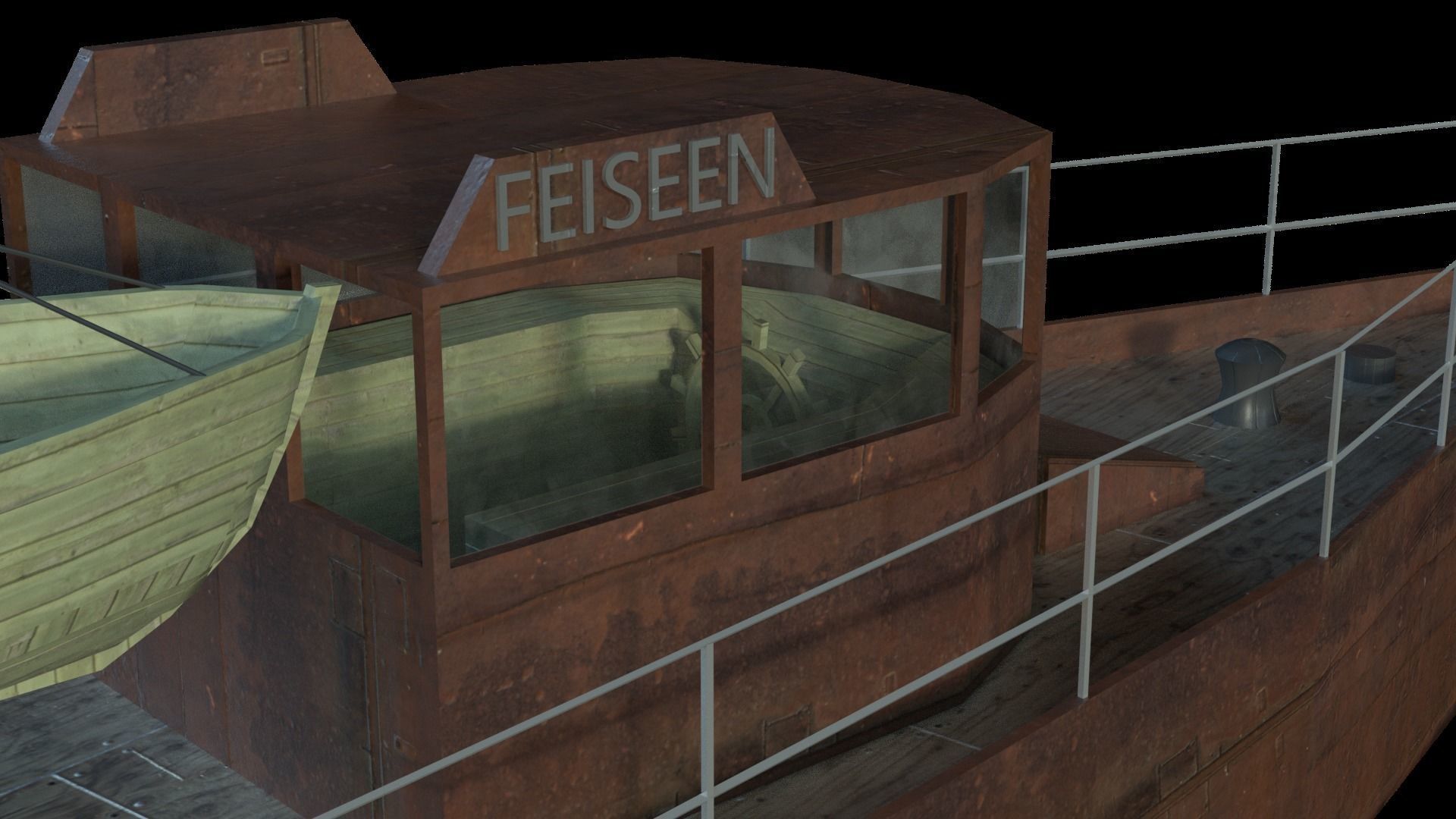 Feiseen Ship Low-poly 3D model_6