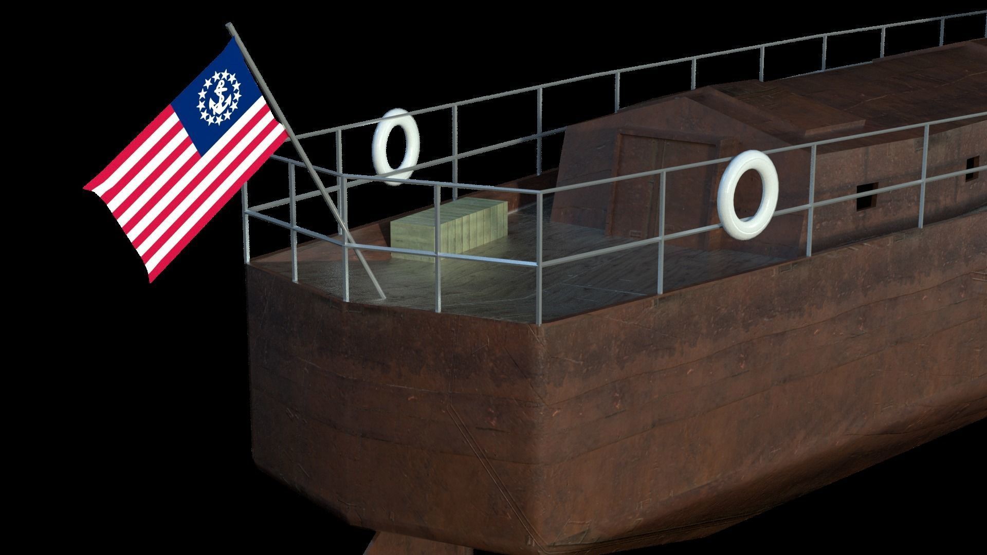 Feiseen Ship Low-poly 3D model_5