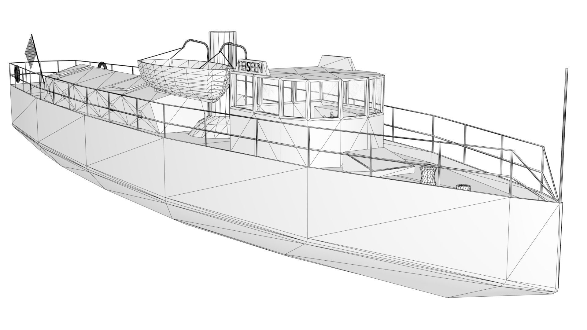 Feiseen Ship Low-poly 3D model_2