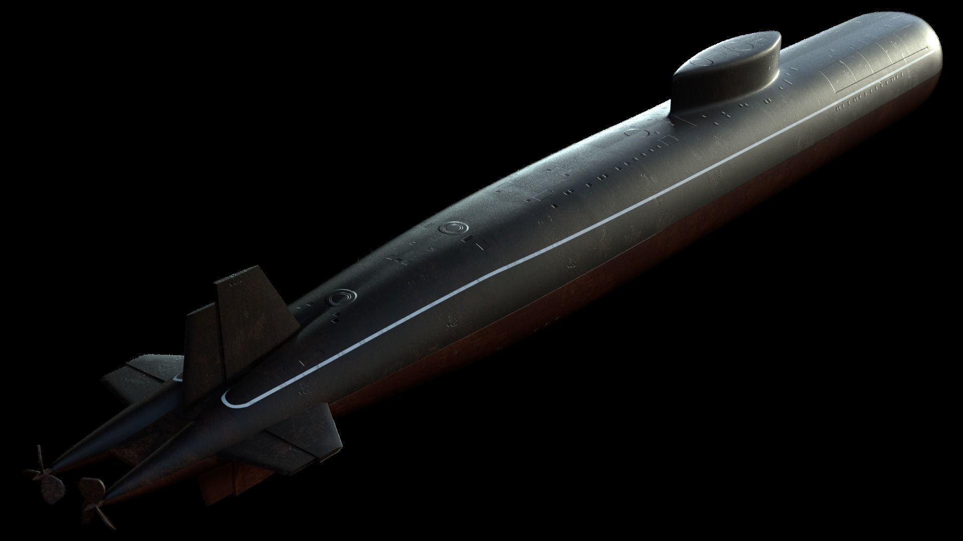 K-222 Submarine 3D model_3