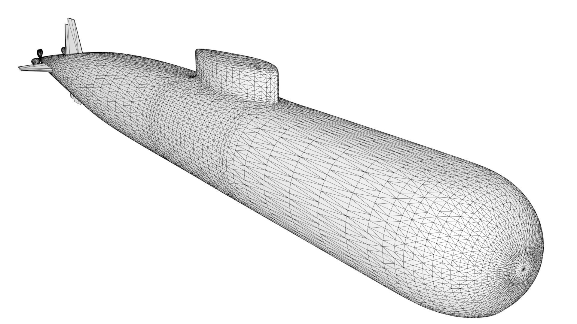 K-222 Submarine 3D model_2