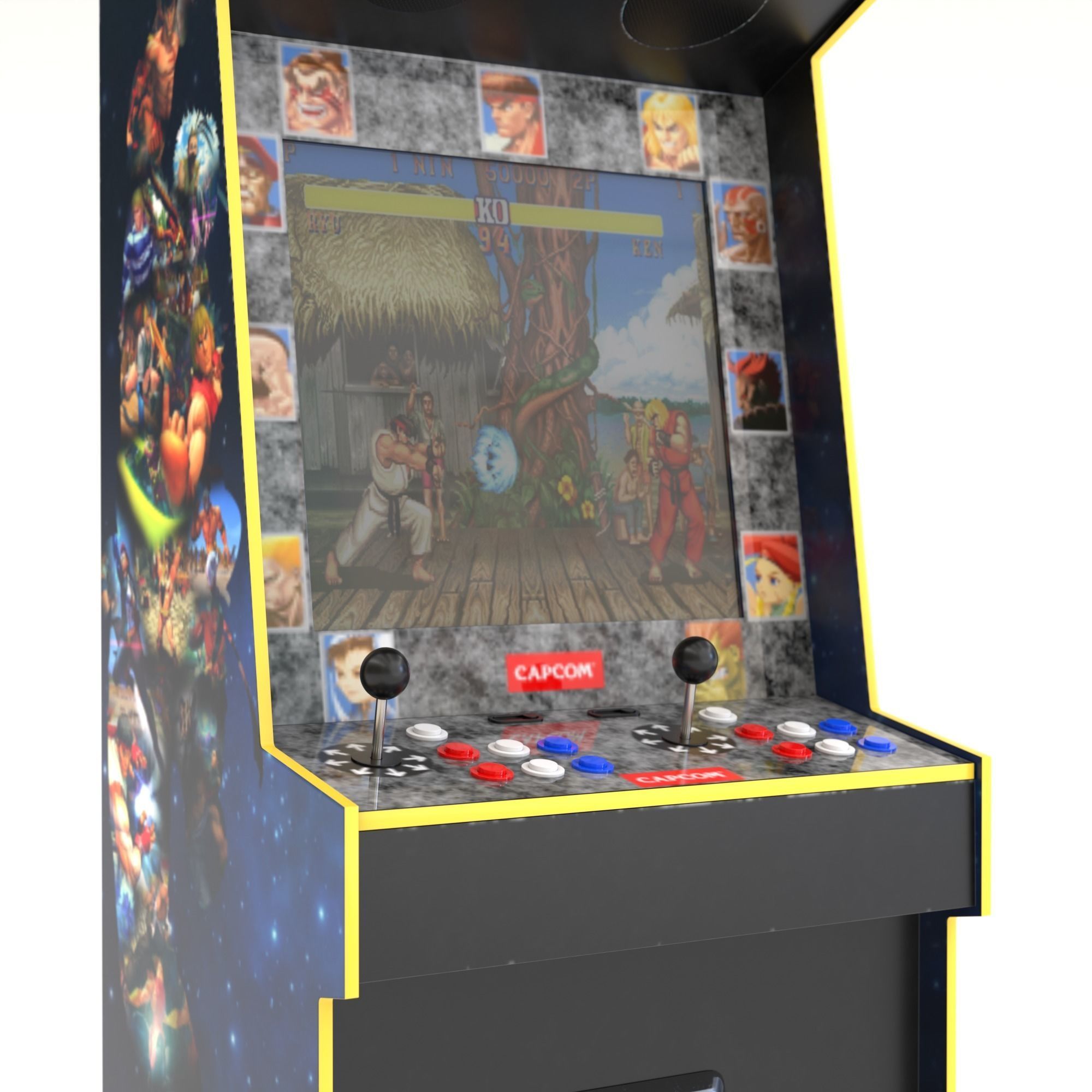 Arcade console 3D model_2