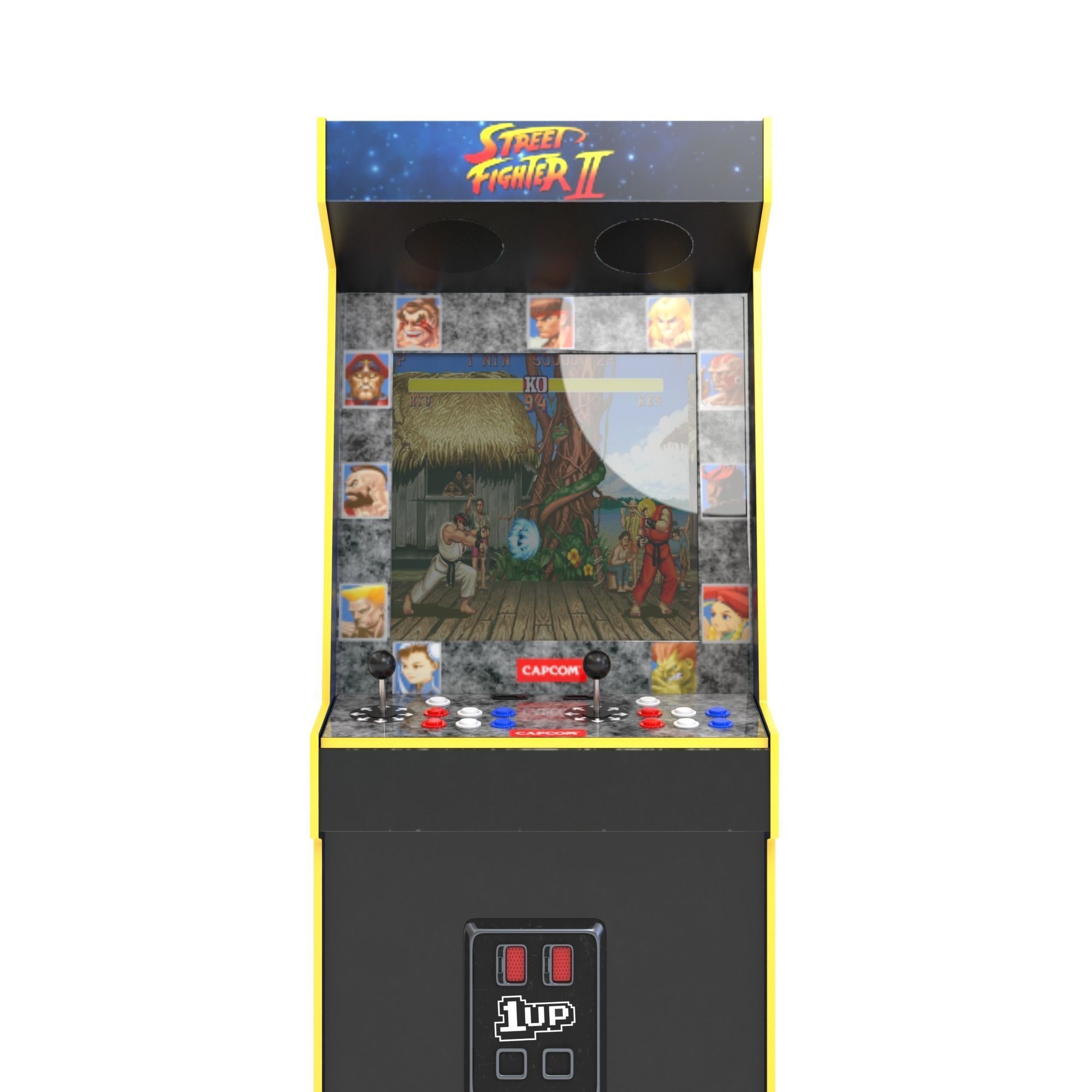 Arcade console 3D model_4