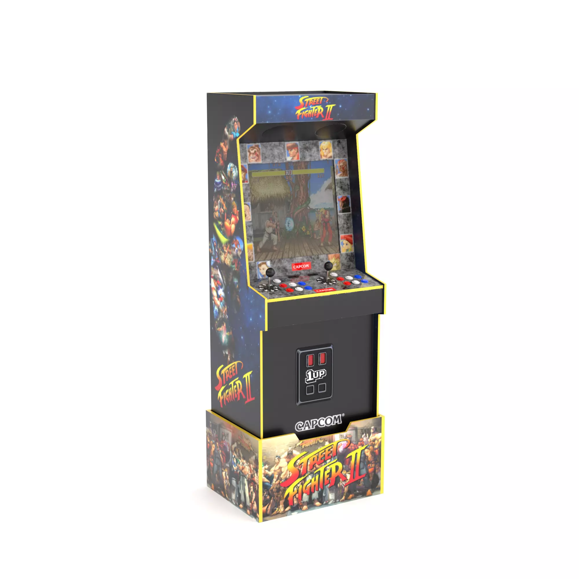 Arcade console 3D model_0