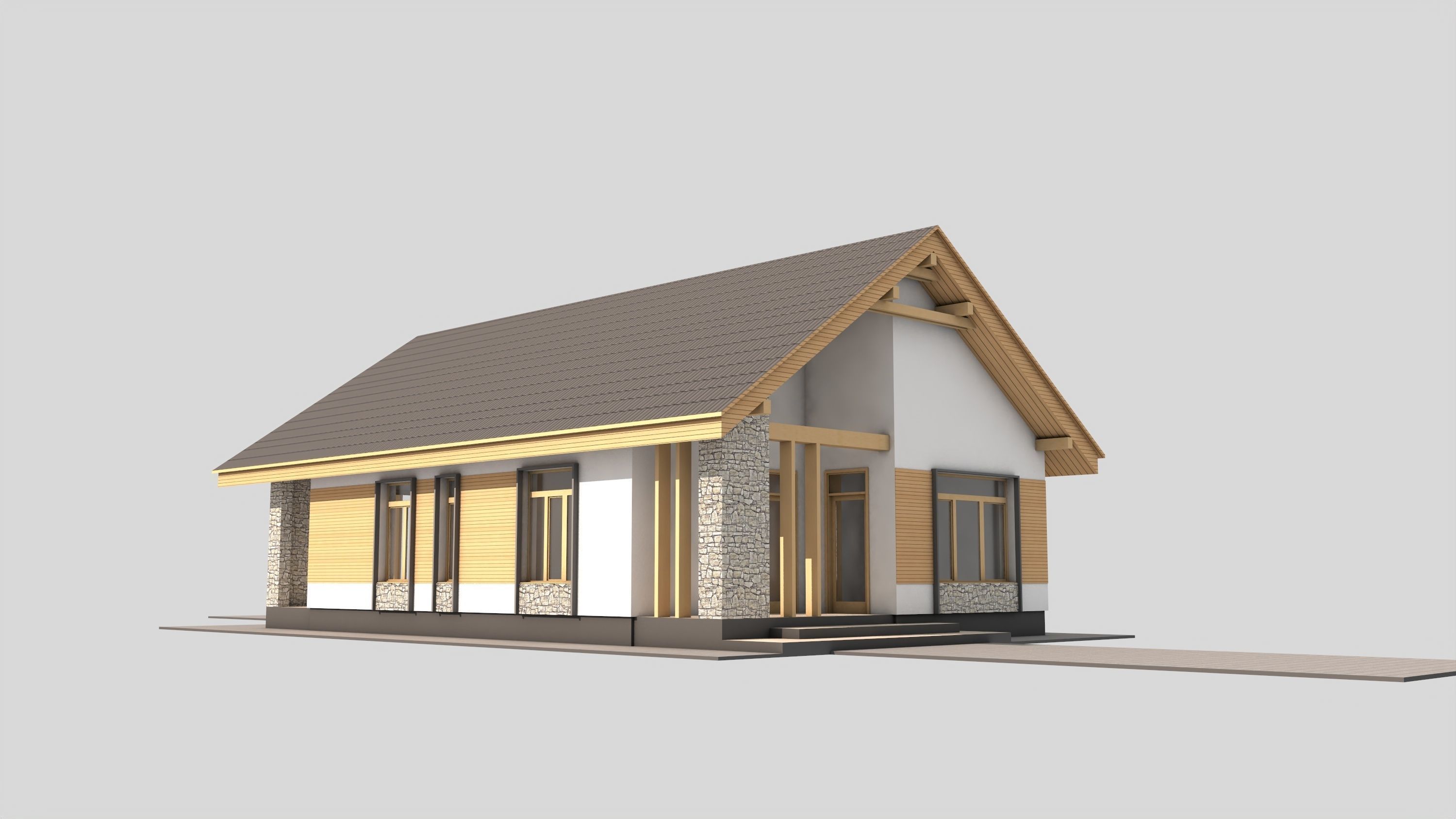 Country House Sylvania Free 3D model_5