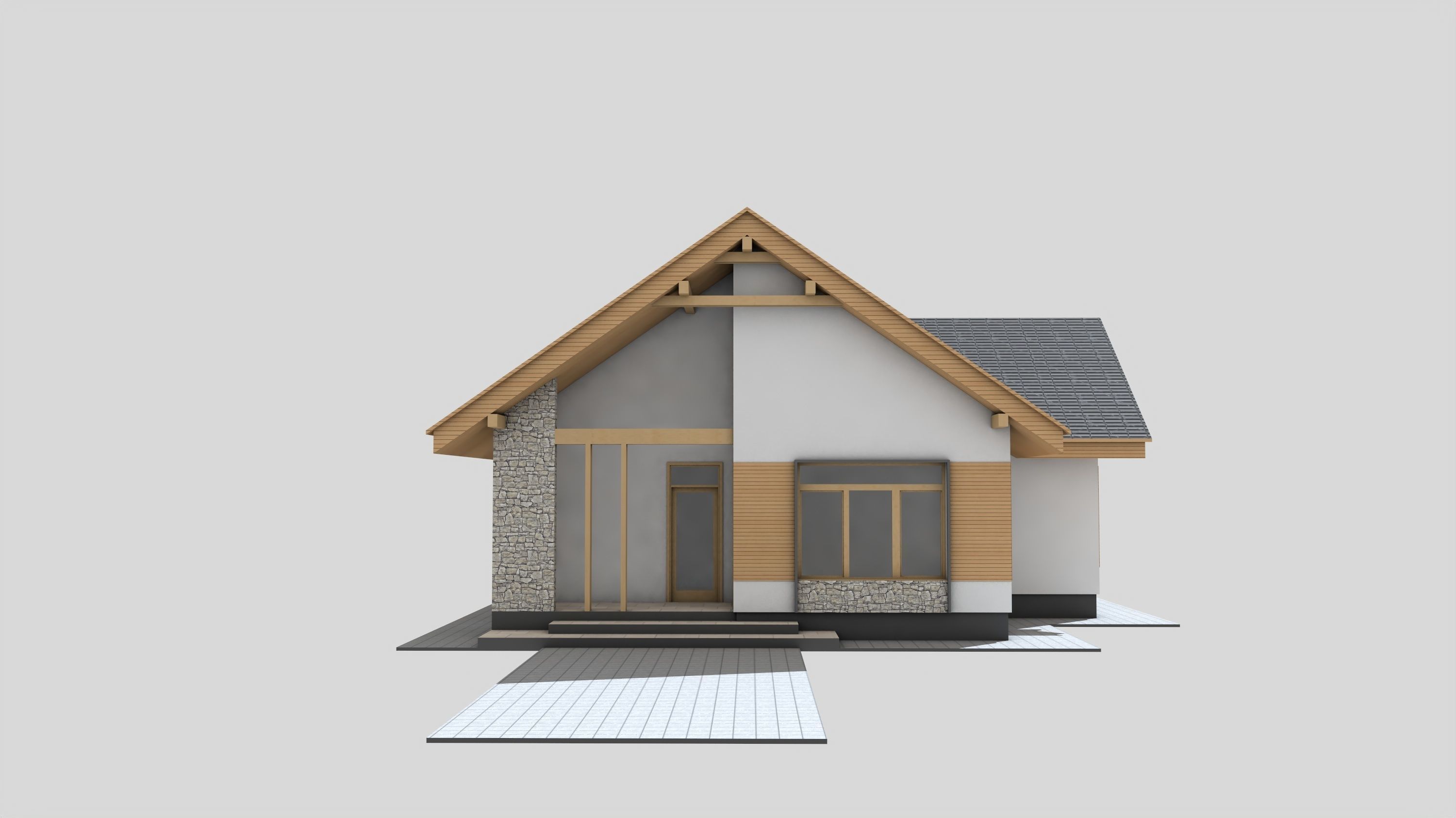 Country House Sylvania Free 3D model_4