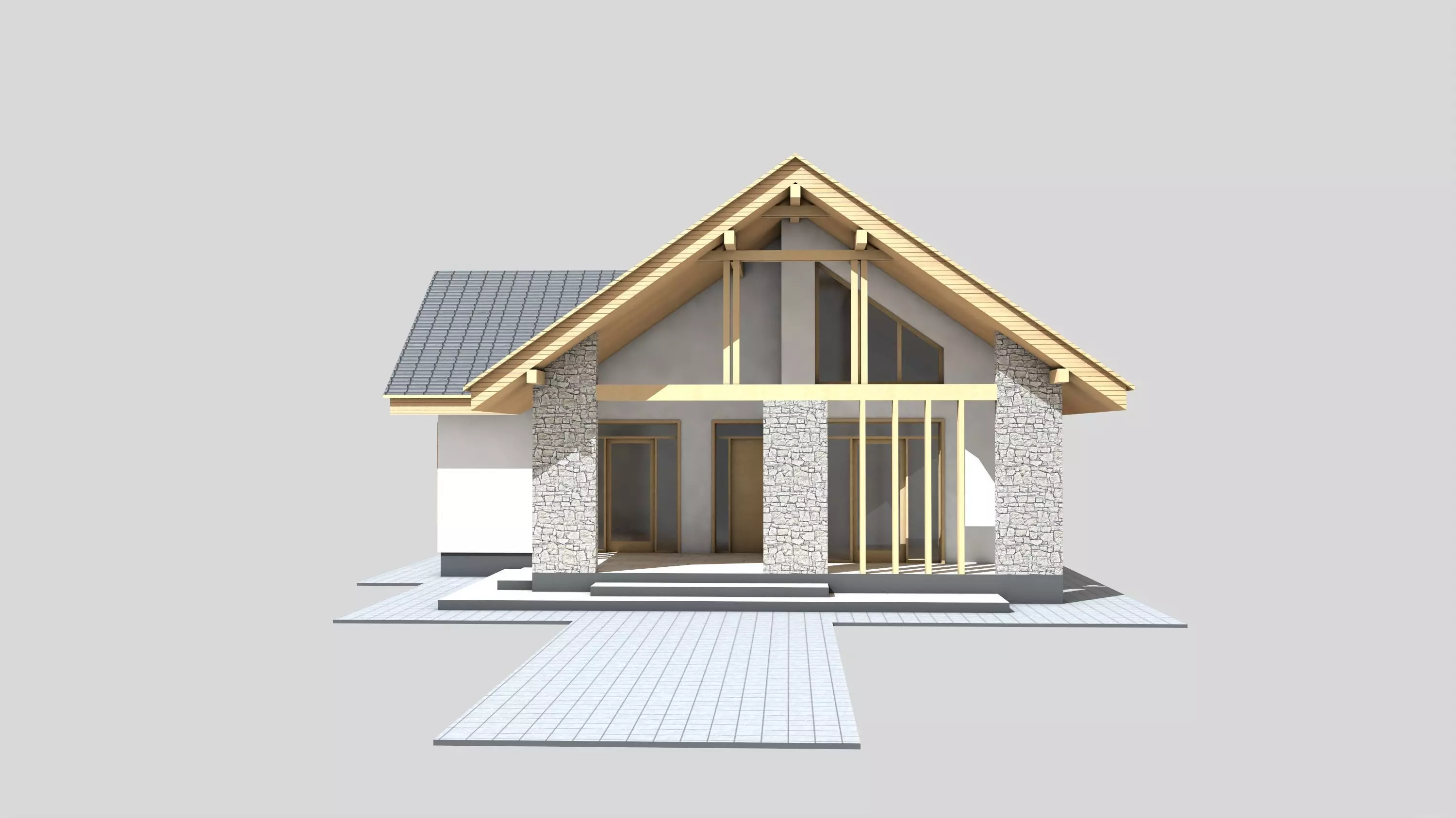 Country House Sylvania Free 3D model_0