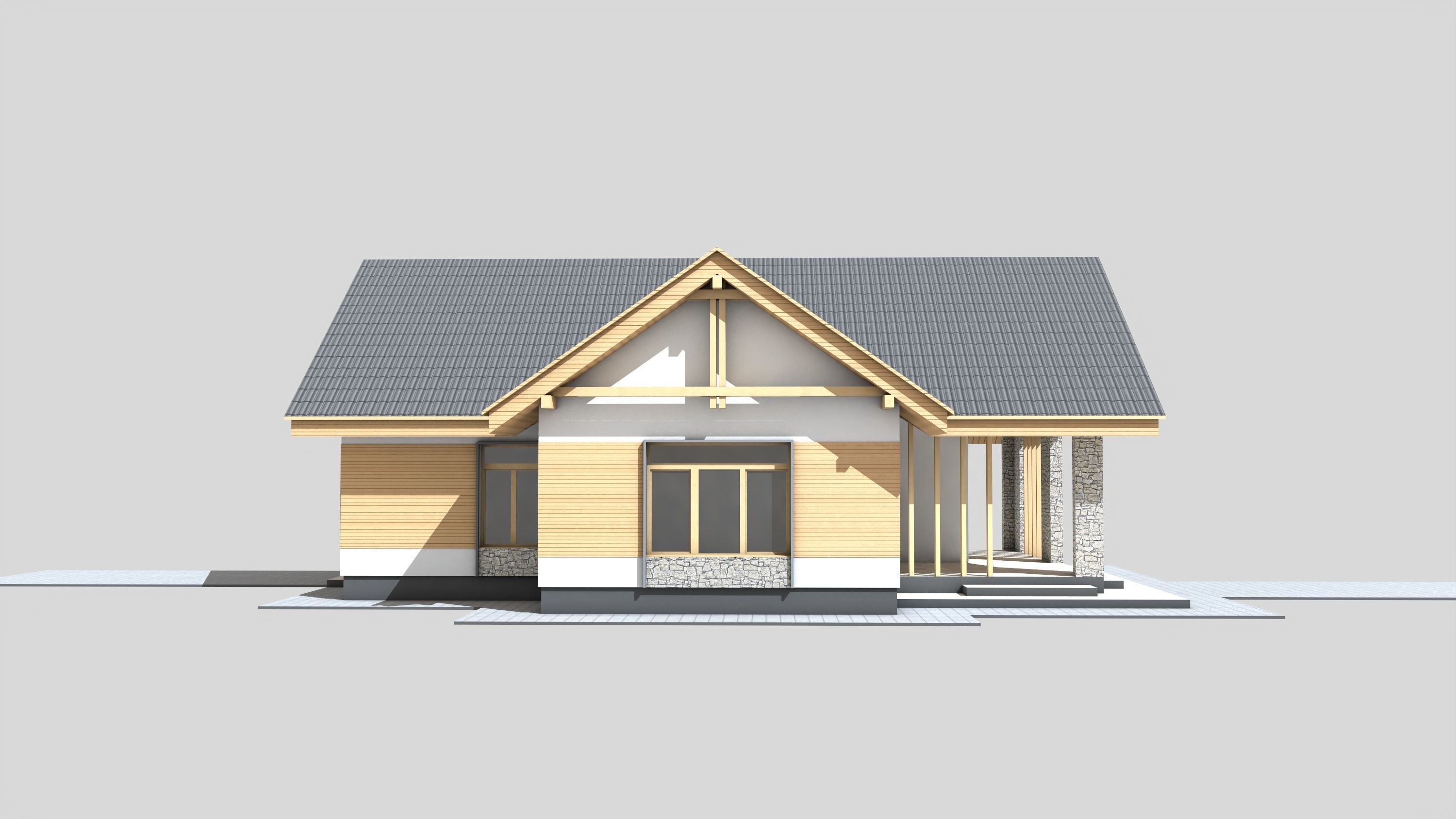 Country House Sylvania Free 3D model_2