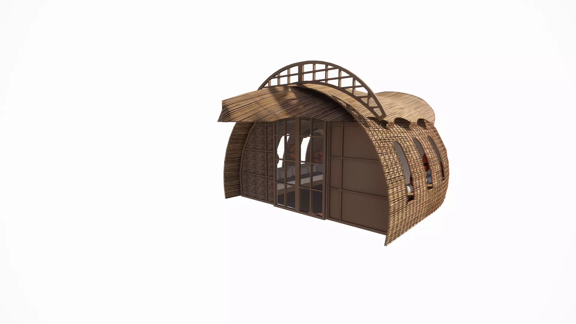 beach house 3D model_0