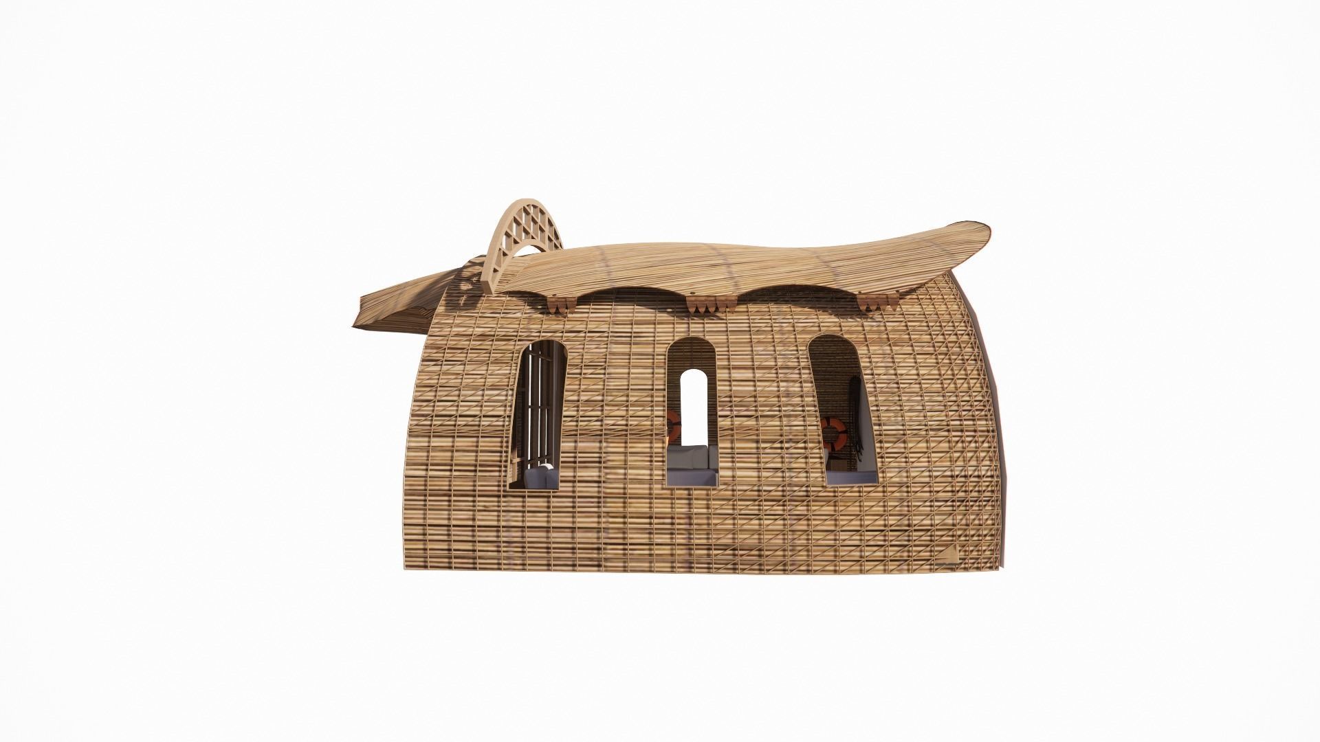 beach house 3D model_1