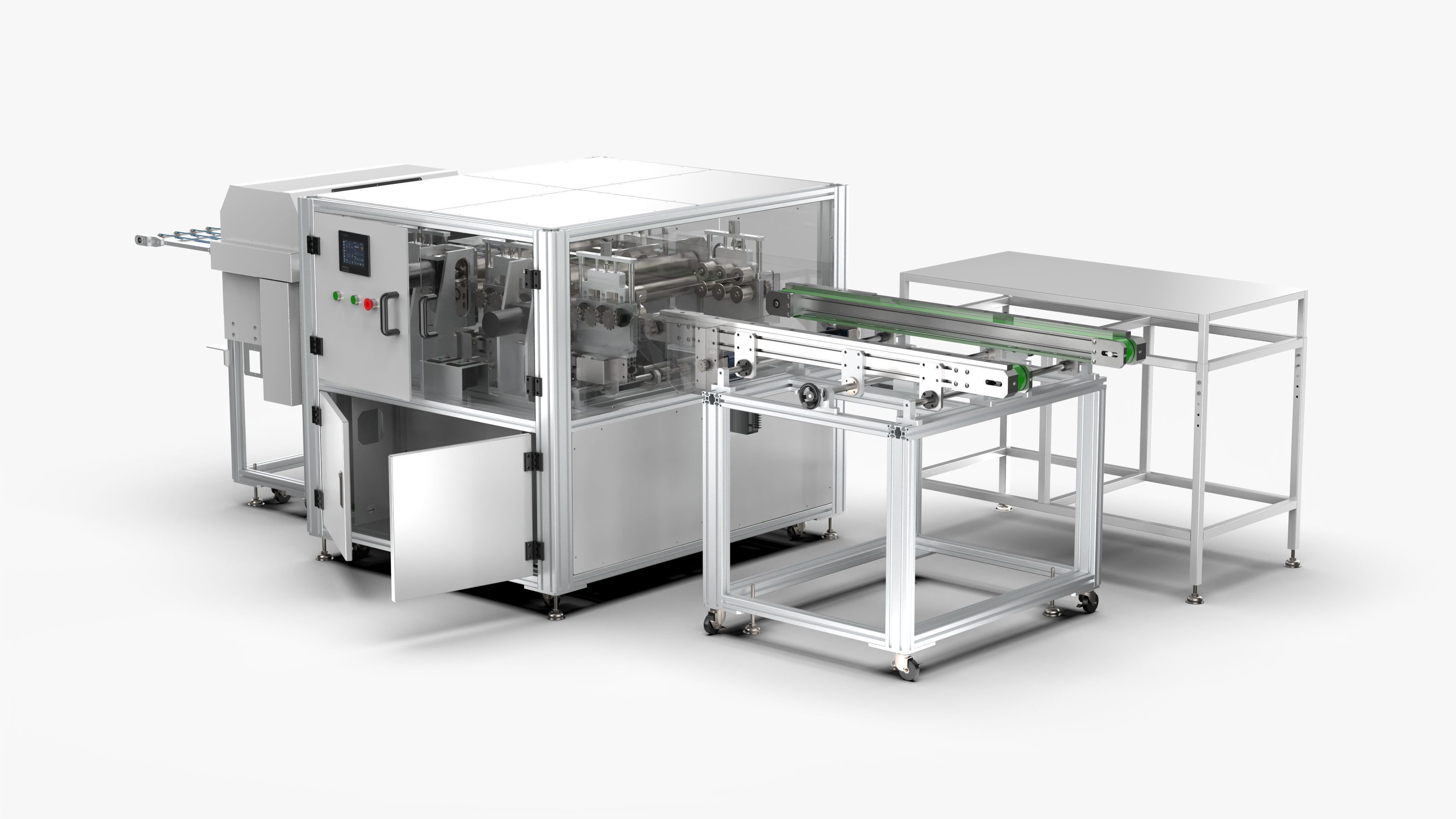 Automatic PCB Partition Cleaning Machine 3D model_3