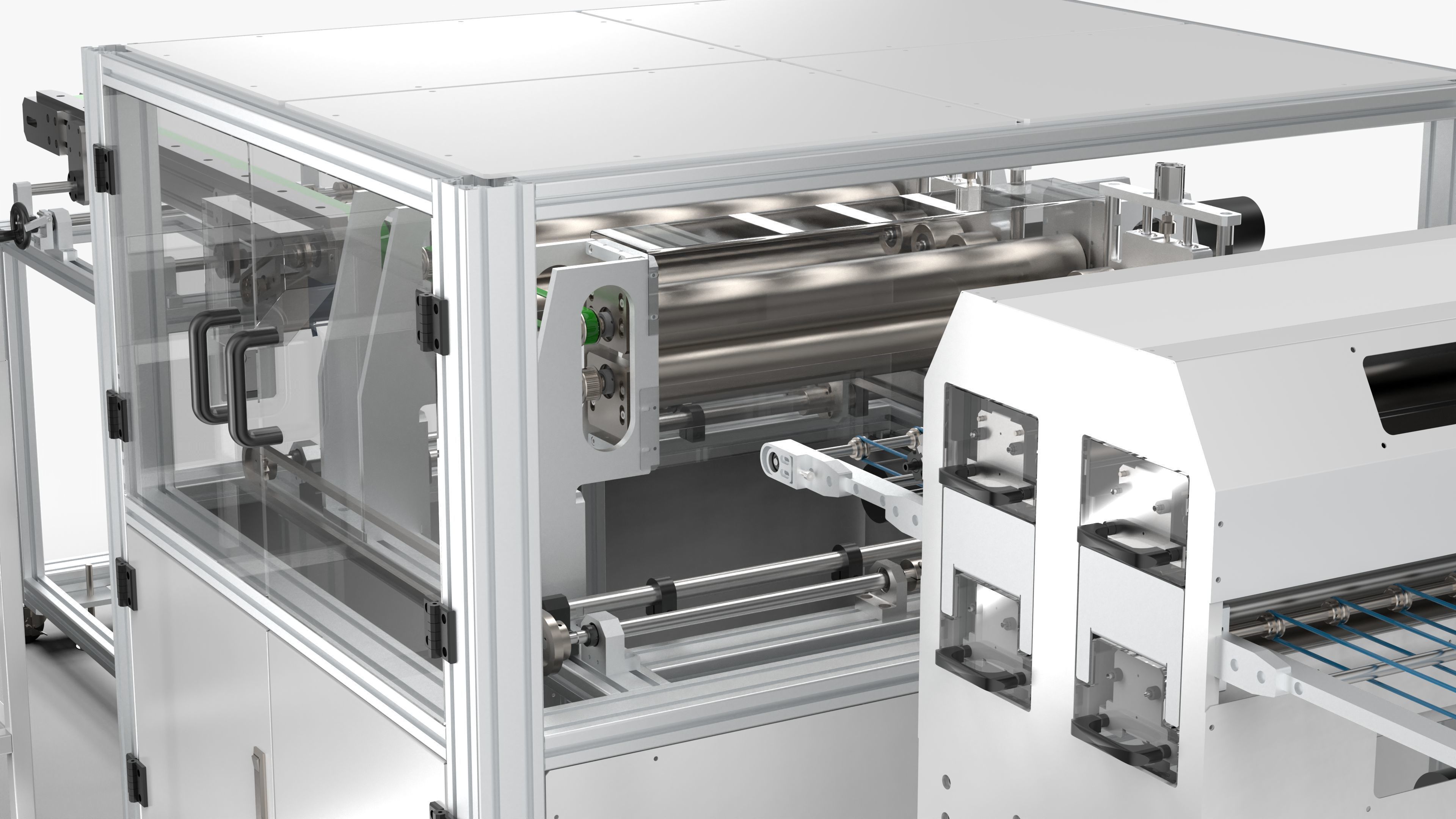 Automatic PCB Partition Cleaning Machine 3D model_17