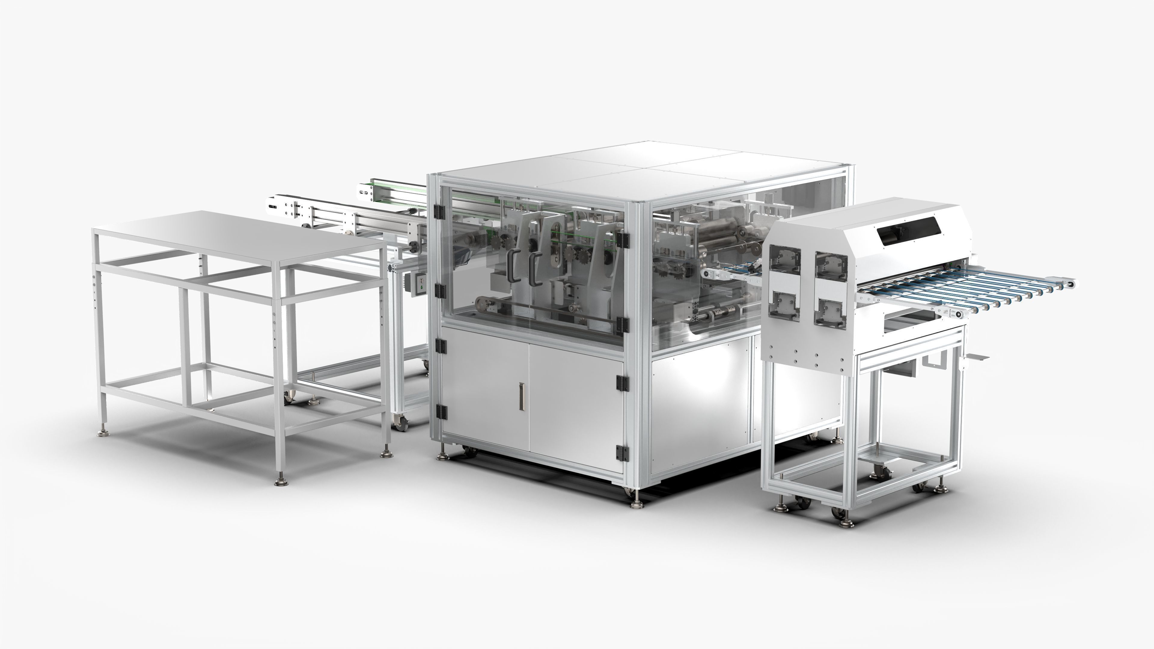 Automatic PCB Partition Cleaning Machine 3D model_1