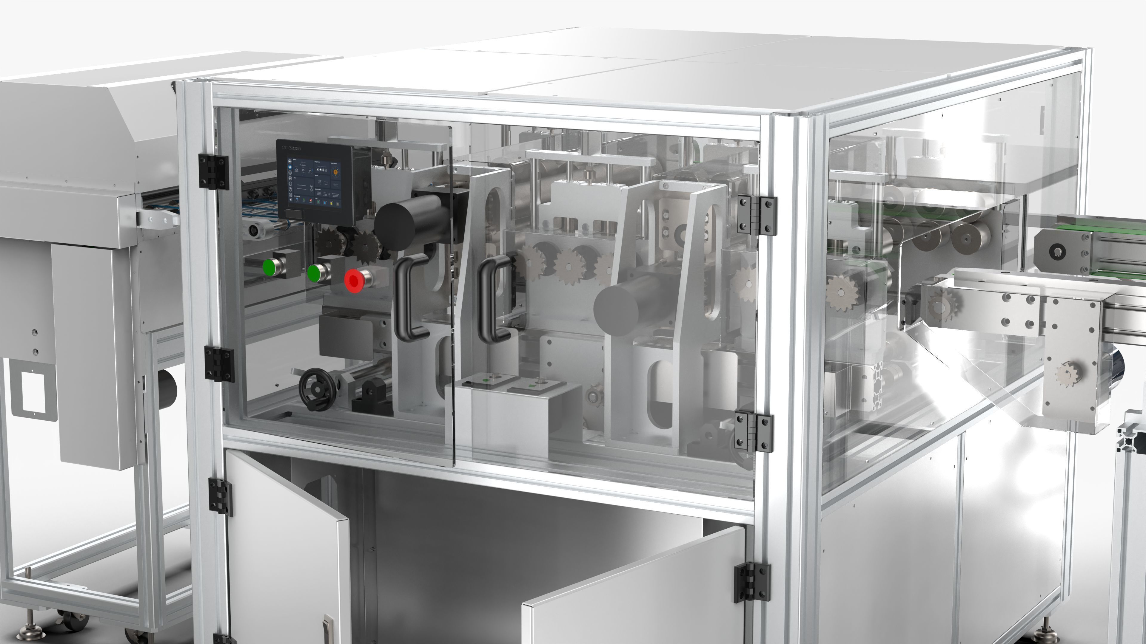 Automatic PCB Partition Cleaning Machine 3D model_9