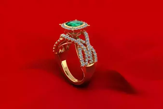 Creative Gemstone Ring