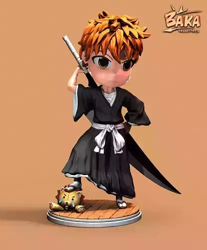Chibi - Ichigo Kurosaki 3D print model