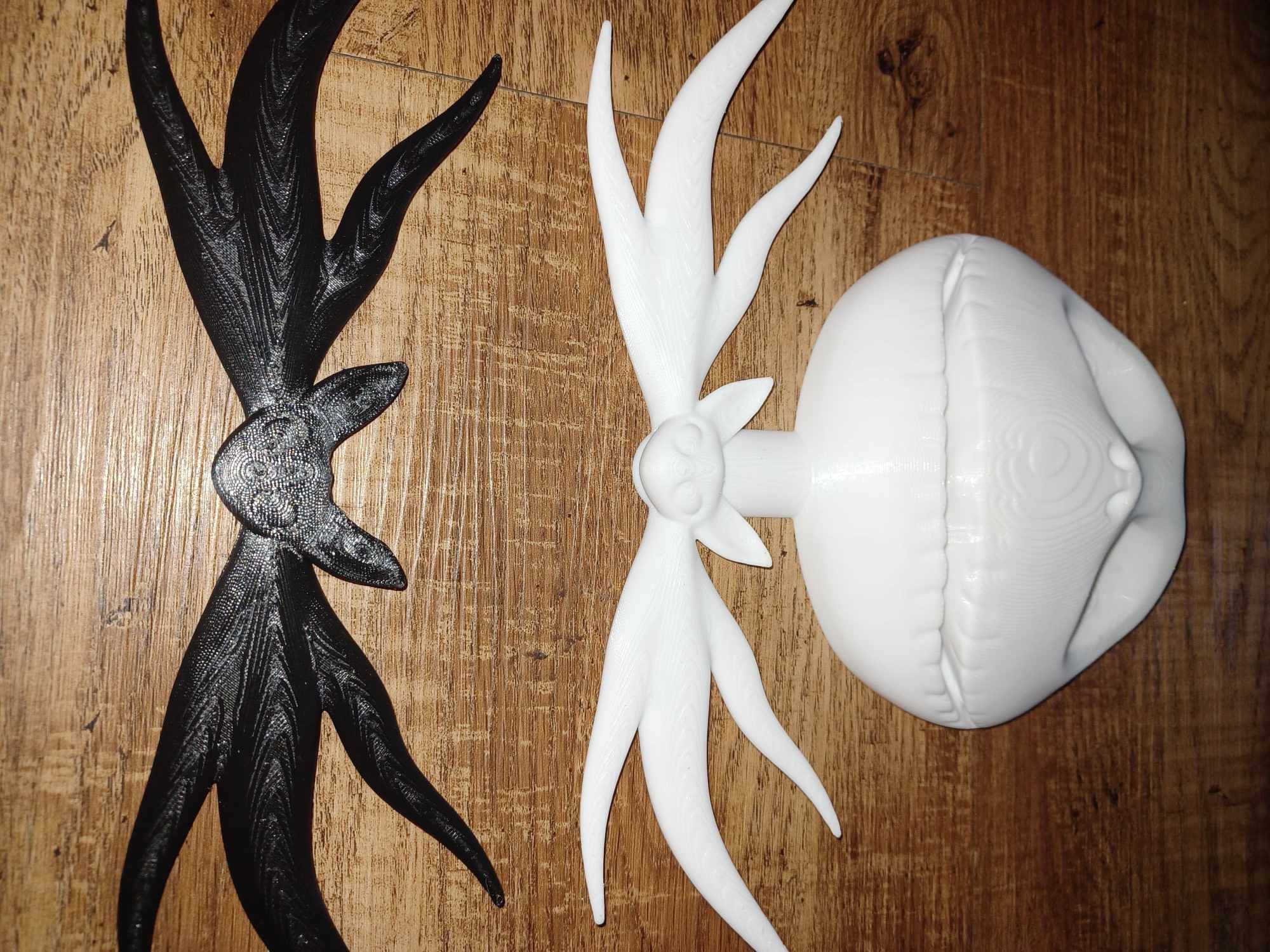 Jack Skellington 3d Flat Head wall decor  wreath  3D print model_3