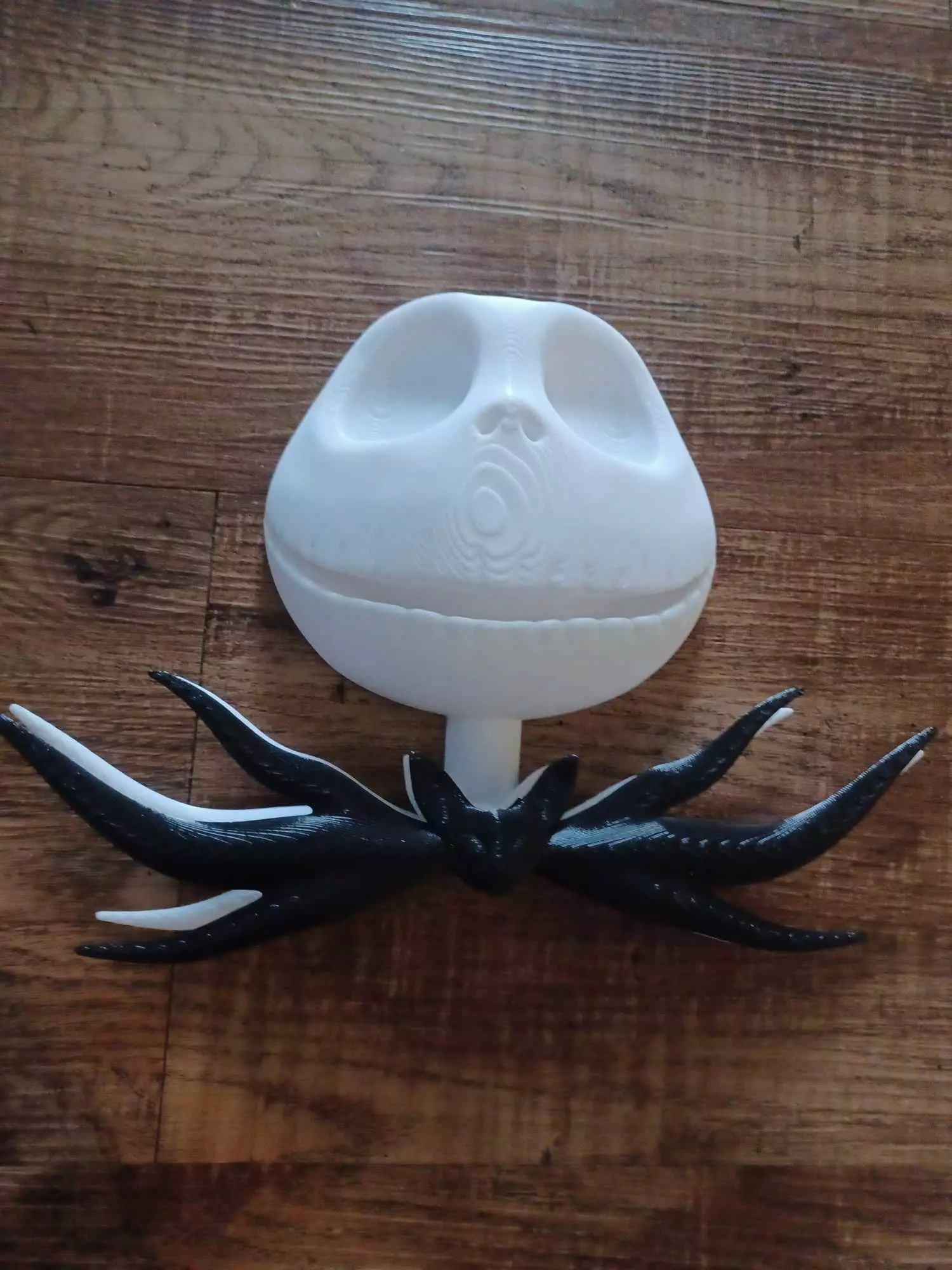 Jack Skellington 3d Flat Head wall decor  wreath  3D print model_0