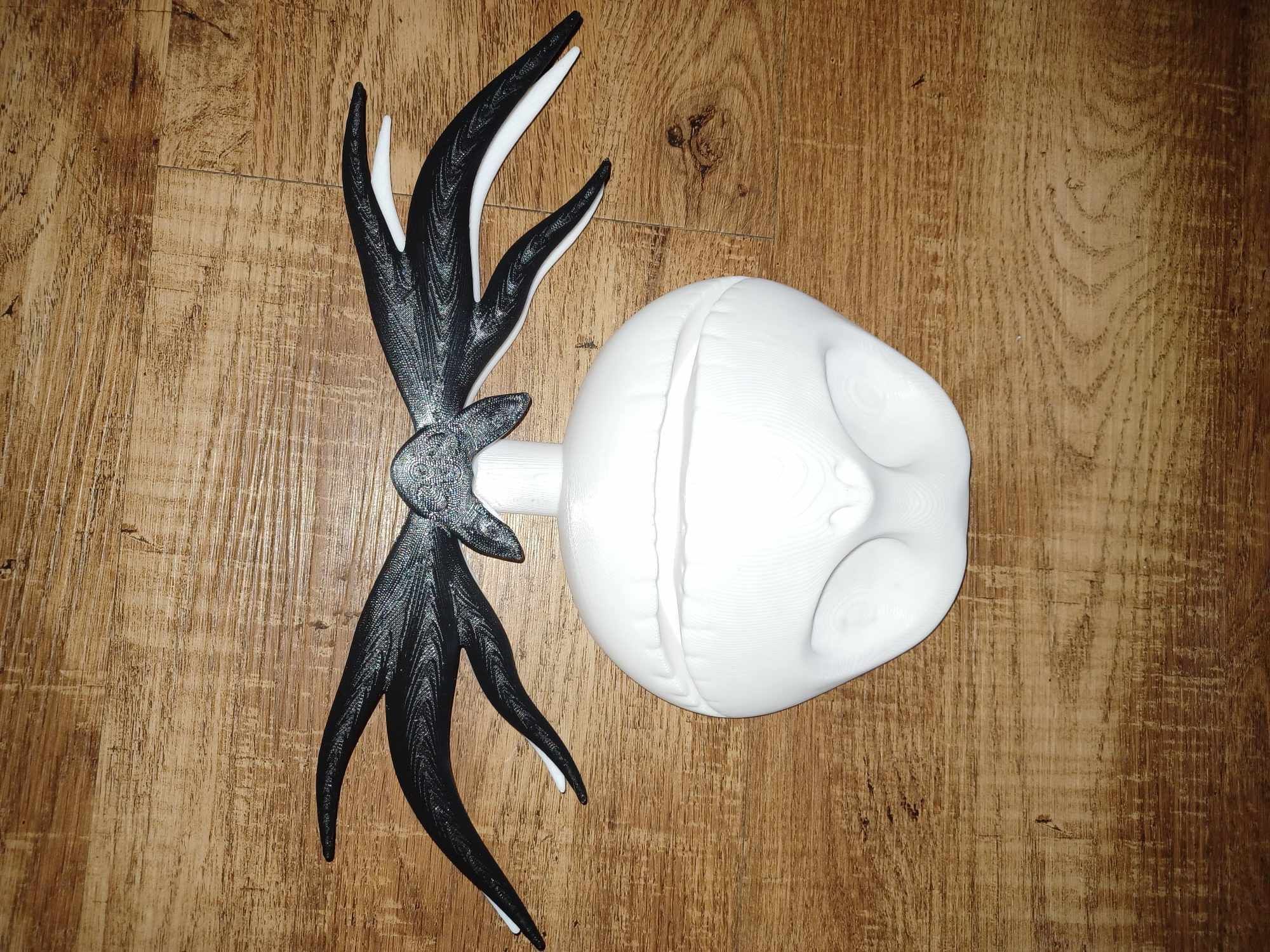 Jack Skellington 3d Flat Head wall decor  wreath  3D print model_5