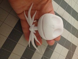 Jack Skellington 3d Flat Head wall decor  wreath  3D print model_2