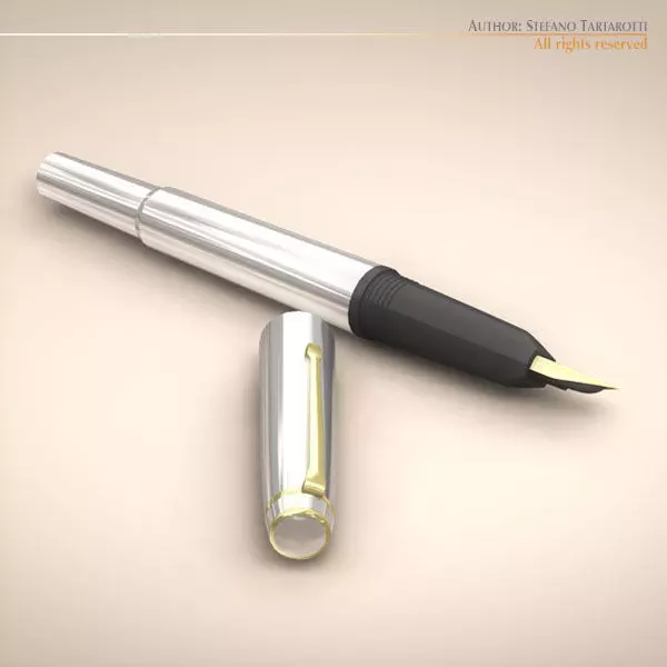 Fountain Pen 3D model