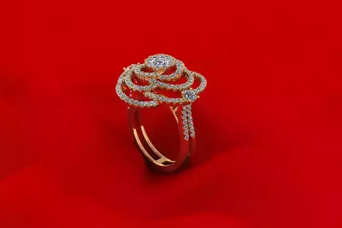 Flower Diamond Ring R24
