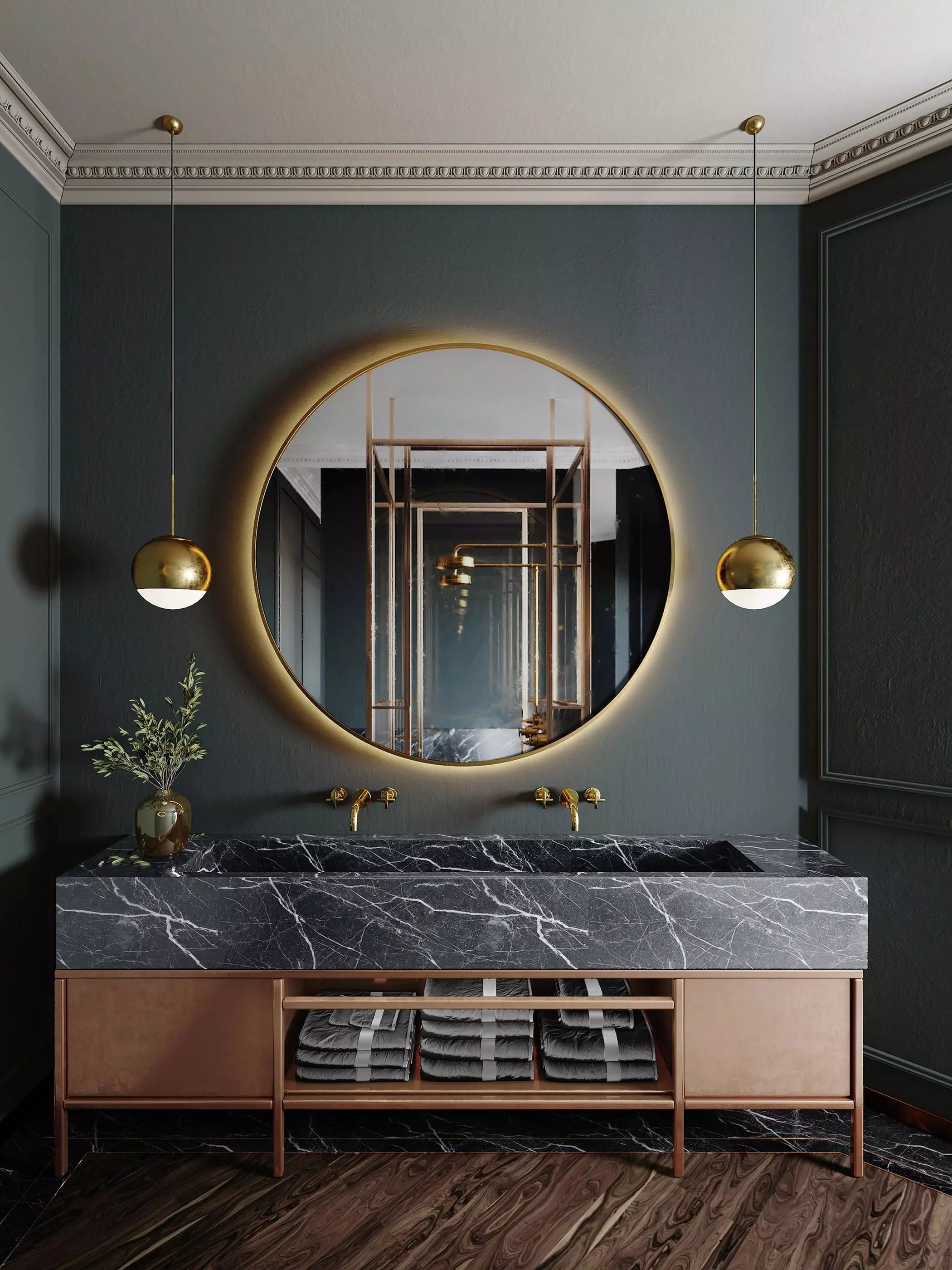 Room European Simplified Shower 3D model_0