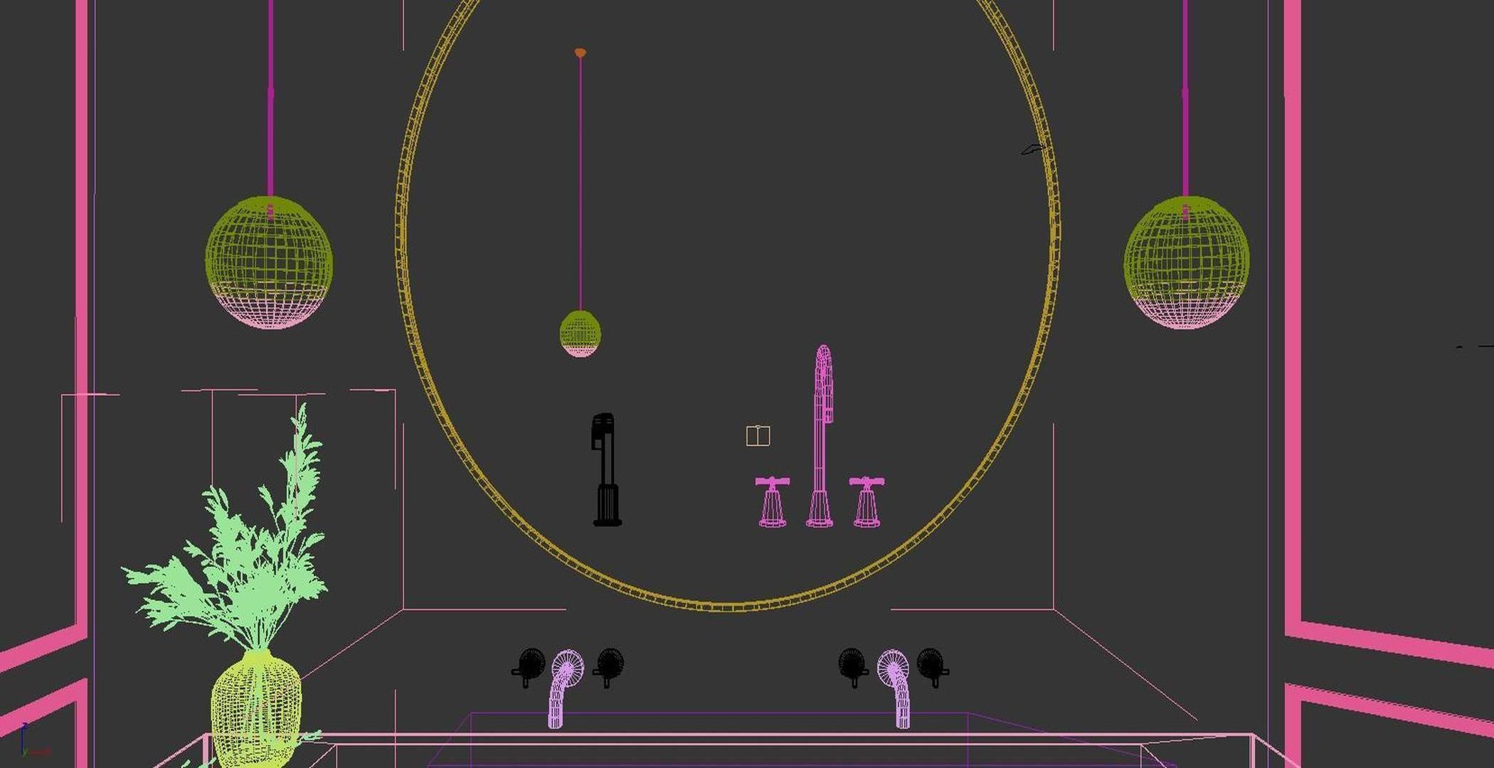 Room European Simplified Shower 3D model_6