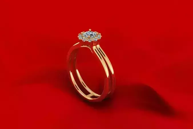 Halo Engagement Ring R23