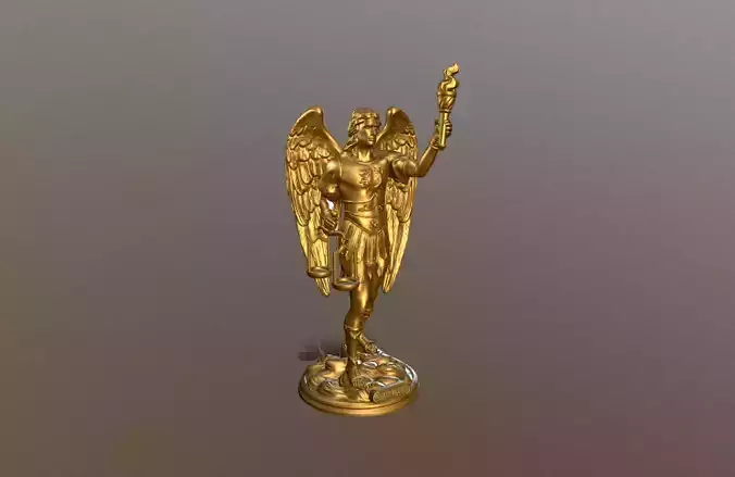 Statue of Archangel Uriel for 3D Printing 3D print model