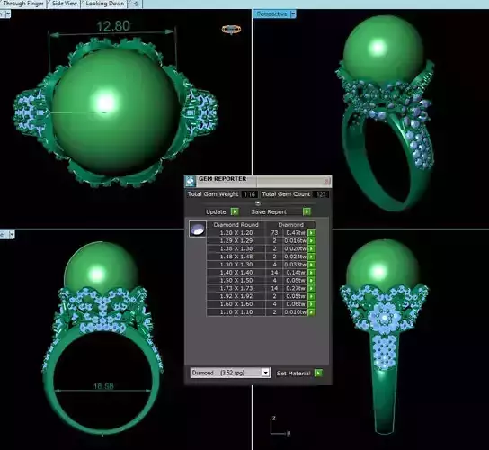 Round Fashion Ring R18